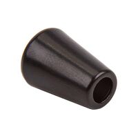 Концевик для шнура металл 6660-0044  (14,х11мм) (для шнура 4-5,мм) цв.матовый черный  уп. 100 шт.