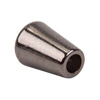 Концевик для шнура металл 6660-0044  (14х11мм) (для шнура 4-5,мм) цв.черный никель  уп. 100 шт.