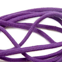 Шнур для одежды круглый с сердечником, 6мм, 100хб, цв фиолетовый/134 (катушка 50м) Bombacio