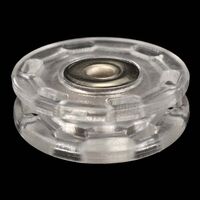 Кнопка пришивная декоративная металл/пластик цв прозрачный пластик/никель 23мм (уп 50шт) 6608-0304B