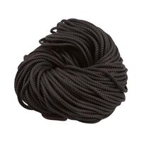 Шнур вязаньй с наполнителем цв чёрный 5мм (упаковка 100 метров)