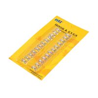Крючки пришивные плательные №0 никель (уп.1картонка-24 комплекта) MH 6610-0023