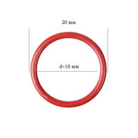 Кольцо регулировочное металл, 18мм, цв.100 красный 2976 (уп.50шт) Arta-F