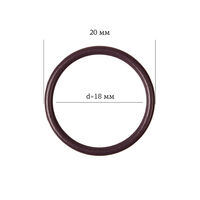 Кольцо регулировочное металл, 18мм, цв.076 сливовое вино 2976 (уп.50шт) Arta-F