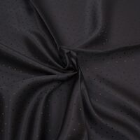 Ткань подкладочная Поливискоза Twill, 90гр/м2, 52пэ/48вкс, 144см, черный S148/bk Жаккард точка, (100м)_TPX047