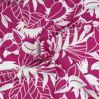 Ткань Штапель 110гр/м2, 100вск, 145см, листья, розовый, 10916/D9748-280/C#2(4259)_TOG01