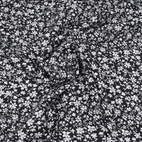 Ткань Штапель 90гр/м2, 100вск, 145см, цветы, черный, DT-15059/D49835/C#1_TOG01
