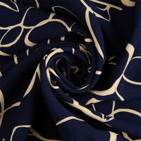 Ткань Штапель 110гр/м2, 100вск, 145см, цветы, синий, VT-11157/D3/C#2_TOG01