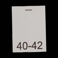 40-42 - Размерник - УЛ - нейлон белый - 15х20 - (уп.200шт)