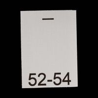 52-54 - Размерник - УЛ - нейлон белый - 15х20 - (уп.200шт)