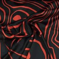 Ткань Шёлк Армани 85гр/м2, 97пэ/3спан, 150см, абстракция, красный, VT-11111/D2/C#2_TOG01