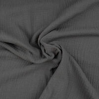 Ткань Муслин 125гр/м2, 100хб, 135см, серый темный, #68_TOG05