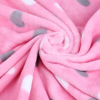 Ткань Веллсофт 280гр/м2, 100пэ, 180см, сердечки, розовый, 222-FLA280YH/C#21021500/2_TOG01