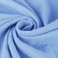 Ткань Муслин 120гр/м2, 100хб, 135см, голубой, 7485 #7_TOG06