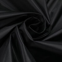 Ткань курточная Таффета 190T WR/PVC, 180гр/м2, 100пэ, 150см, черный/S580 (рул 50м) ATTACK_FI00001