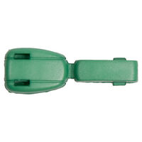 Концевик пластик 27101 крокодильчик цв зеленый S876 (уп 100шт)