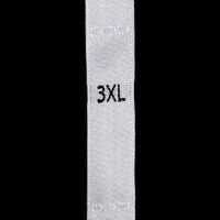 Р-XXXLАБ XXXL - размерник жаккард - атлас белый (уп 1000шт)