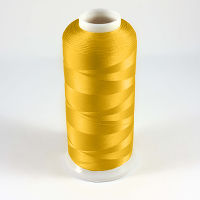 Нитки текстурированные крученые 100% PE E150/1 цв 2107 желтый яркий (боб 15000м) EURON