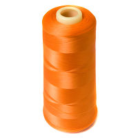 Нитки текстурированные некрученые 100% PE U150/1 цв 2122 оранжевый (боб 15000м) EURON