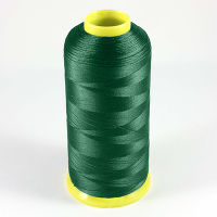 Нитки текстурированные некрученые 100% PE U150/1 цв 2196 зеленый яркий (боб 15000м) EURON