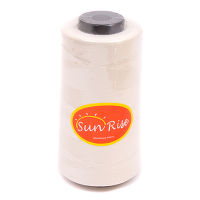 Нитки швейные 100% PE 40/2 цв S-801 бежевый молочный (боб 3500ярдов) SunRise