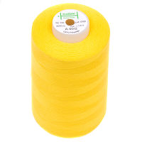 Нитки швейные 100% PE 40/2 цв 1385 желтый (боб 5000м) EURON