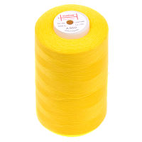 Нитки швейные 100% PE 50/2 цв 1385 желтый (боб 5000м) EURON