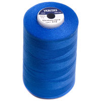 Нитки швейные 100% PE 40/2 цв S-918 синий яркий (боб 5000ярдов) VERITAS