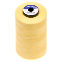 Нитки швейные 100% PE 40/2 цв S-346 желтый бледный (боб 5000ярдов) VERITAS
