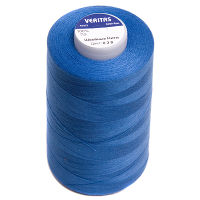 Нитки швейные 100% PE 40/2 цв S-038 синий бледный (боб 5000ярдов) VERITAS