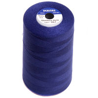 Нитки швейные 100% PE 40/2 цв S-067 синий темный (боб 5000ярдов) VERITAS