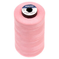 Нитки швейные 100% PE 40/2 цв S-322 розовый персиковый (боб 5000ярдов) VERITAS