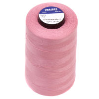 Нитки швейные 100% PE 40/2 цв S-214 розовый грязный (боб 5000ярдов) VERITAS