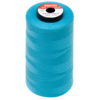 Нить швейная 100% PE 50/2 цв S-370 голубой яркий (боб 5000ярдов) VERITAS