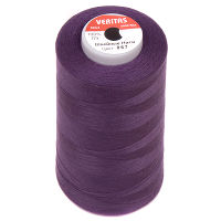 Нитки швейные 100% PE 50/2 цв S-867 фиолетовый темный (боб 5000ярдов) VERITAS
