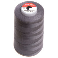 Нитки швейные 100% PE 50/2 цв S-392 серый темный (боб 5000ярдов) VERITAS