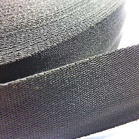 Тесьма шляпная 25мм цв черный 5,4г/м (боб 50м) S