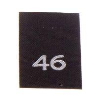 Р046ПЧ 46 - размерник - черный (уп.200 шт)