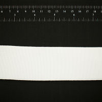 Резинка тканая Soft цв белый 050мм (уп 25м) люрекс-серебро Ekoflex