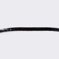 Шнур кожзам лакированный круглый цв черный 4мм (уп 50м) ИК-7
