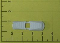 Концевик пластик 501-К крокодильчик (шнур 5мм) цв белый (уп 500шт) Полипропилен