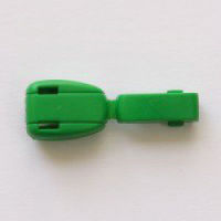 Концевик пластик 27101 крокодильчик цв василек S-918  (уп 100шт)