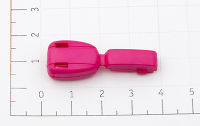 Концевик пластик 27101 крокодильчик цв розовый темный S-383 (уп 100шт)