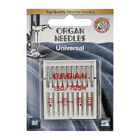 Иглы для БШМ ORGAN BL 130/705H Универсальные №70 (2); 80 (4); 90 (2); 100 (2) (уп.10шт)