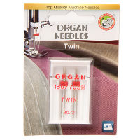 Иглы для БШМ ORGAN BL 130/705H Двойные №80/2 (уп 2шт)