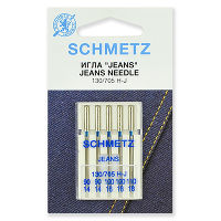 Иглы SCHMETZ  130/705H-J  джинс №90(2),100(2),110(1) (уп.5 шт.)