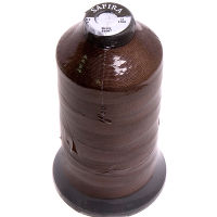 Нитки повышенной прочности 100% PE 20 цв 91667 коричневый (боб 1500м) SAFIRA