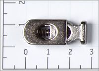 Фиксатор металл Ф-9 цв никель (уп 100шт)