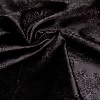 Ткань подкладочная Poli-Vis цв черный шир 144см (рул ок100м) S528/ВК Жаккард