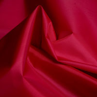Ткань курточная Таффета 190T, WR/PU, 60гр/м2, 100пэ, 150см, красный S171/S171, (рул 100м)_TPX054